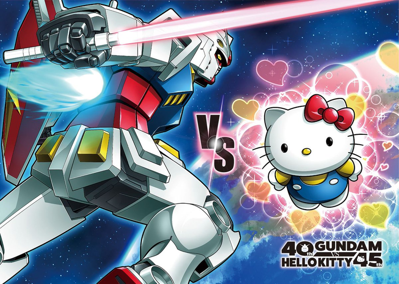 Illustration for article titled Move Over Avengers: Endgame, the Ultimate Crossover of 2019 Is Gundam vs Hello Kitty